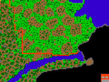 recorte do mapa