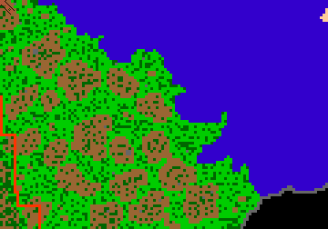 recorte do mapa